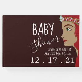 Libro De Visitas Baby Shower Rojo Princesa