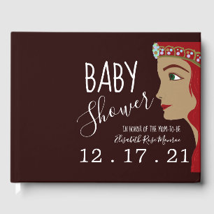 Libro De Visitas Baby Shower Rojo Princesa