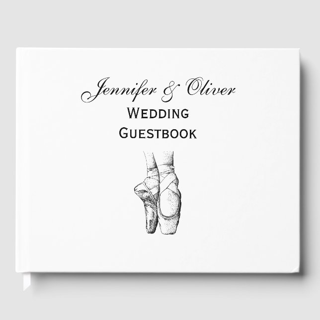 Libro De Visitas Ballerina pies en Pointe #1 (Anverso)