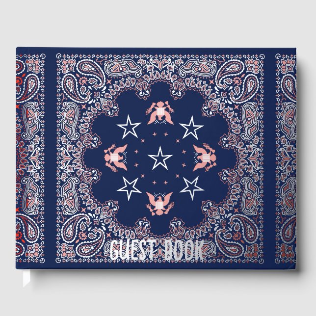 Libro De Visitas Bandana Foil Guest Book (Anverso)