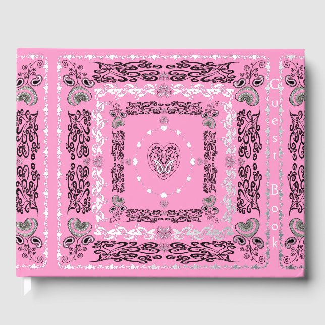 Libro De Visitas Bandana Rosa  (Anverso)