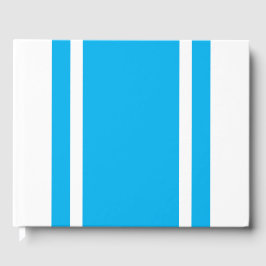 Libro De Visitas Bandas De Carreras Azul Del Cielo De Gran Moda En 