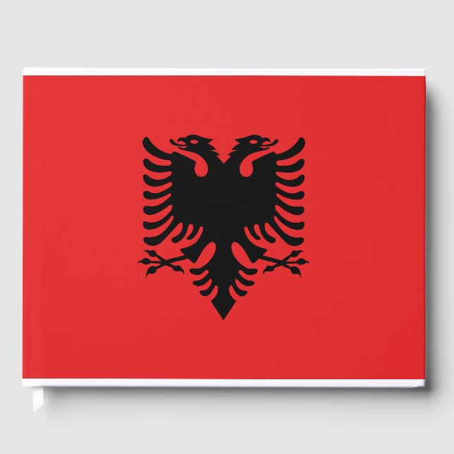 Libro De Visitas Bandera de Albania (Anverso)