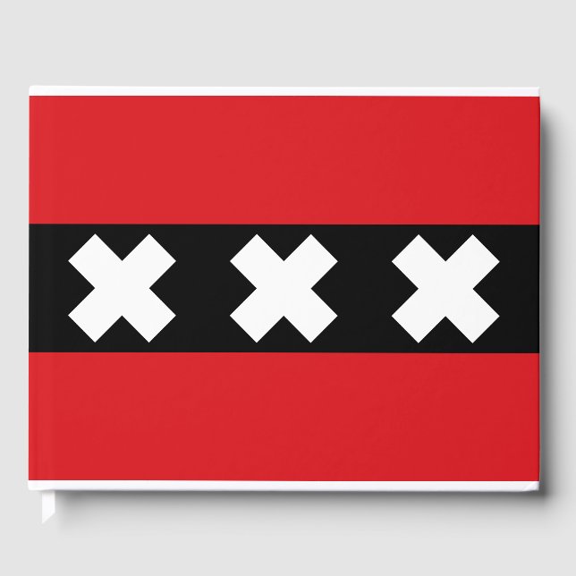 Libro De Visitas Bandera de Ámsterdam (Anverso)
