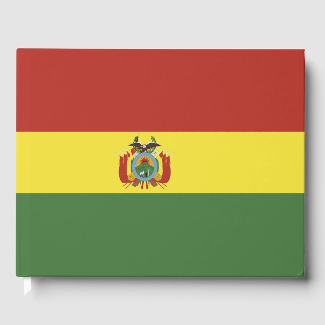 Libro De Visitas Bandera de Bolivia (Anverso)
