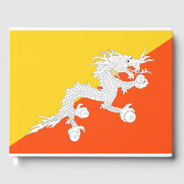 Libro De Visitas Bandera de Bután (Bután) (Dragón de Trueno)