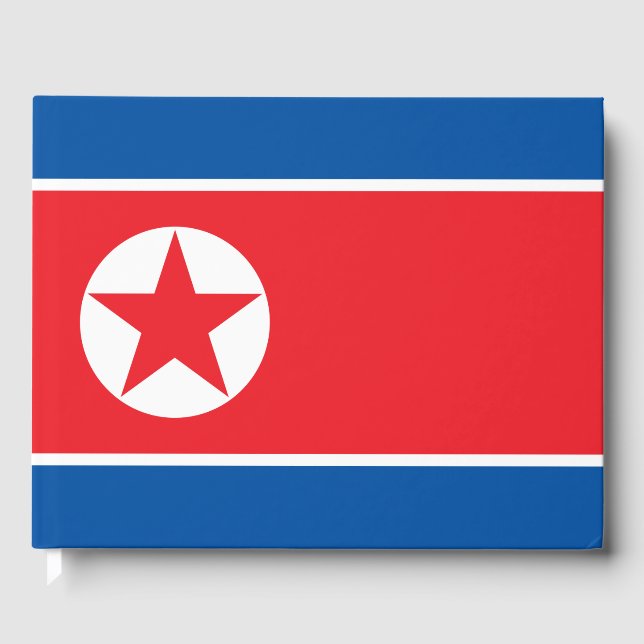 Libro De Visitas Bandera de Corea del Norte (Anverso)