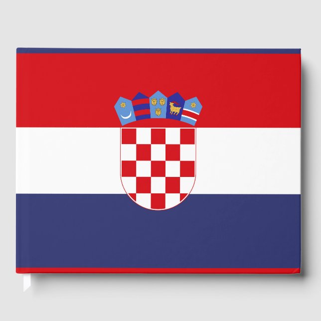 Libro De Visitas Bandera de Croacia (Anverso)