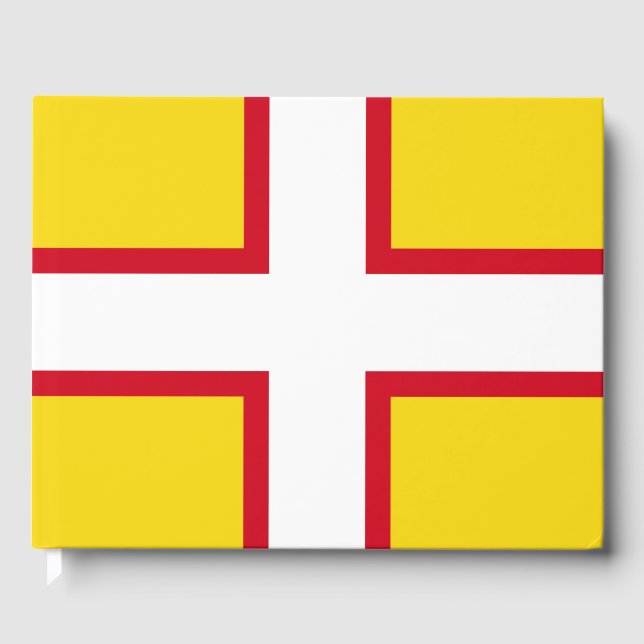 Libro De Visitas Bandera de Dorset (condado del Reino Unido) (Anverso)