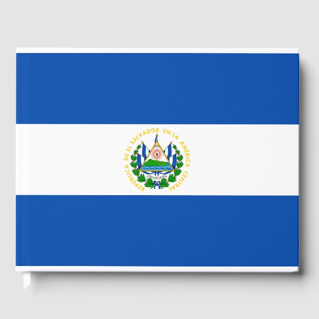 Libro De Visitas Bandera de El Salvador (Anverso)