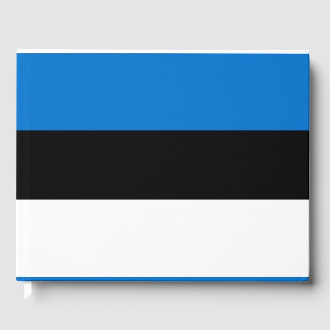 Libro De Visitas Bandera de Estonia (Anverso)