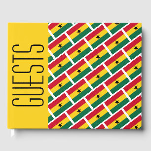 Libro De Visitas BANDERA DE GHANA Ghanés patriótico personalizado A