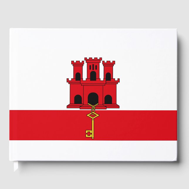 Libro De Visitas Bandera de Gibraltar (Anverso)