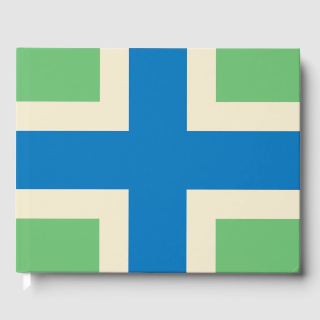 Libro De Visitas Bandera de Gloucestershire (condado británico) (Anverso)