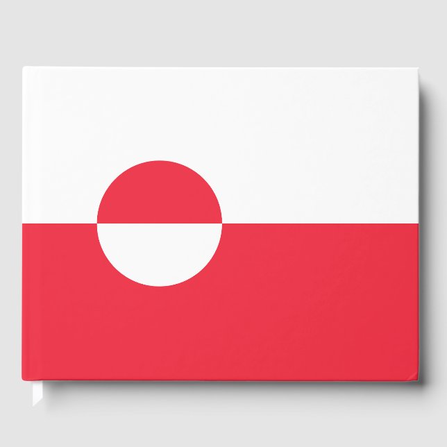 Libro De Visitas Bandera de Groenlandia (Anverso)