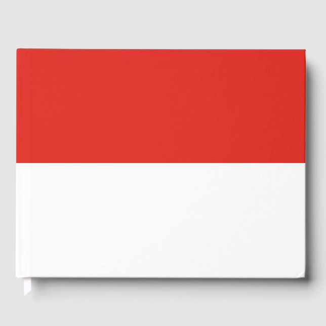 Libro De Visitas Bandera de Indonesia (Anverso)