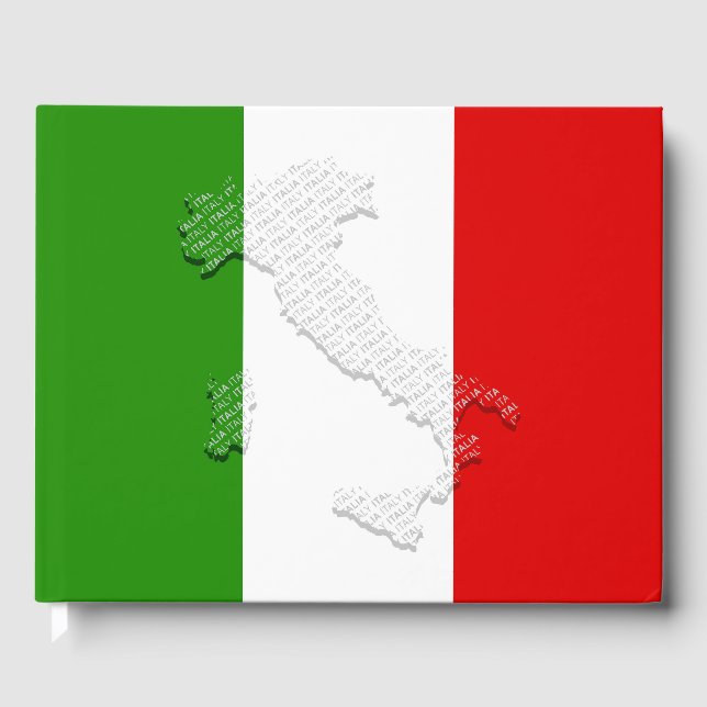 Libro De Visitas Bandera de Italia (Anverso)