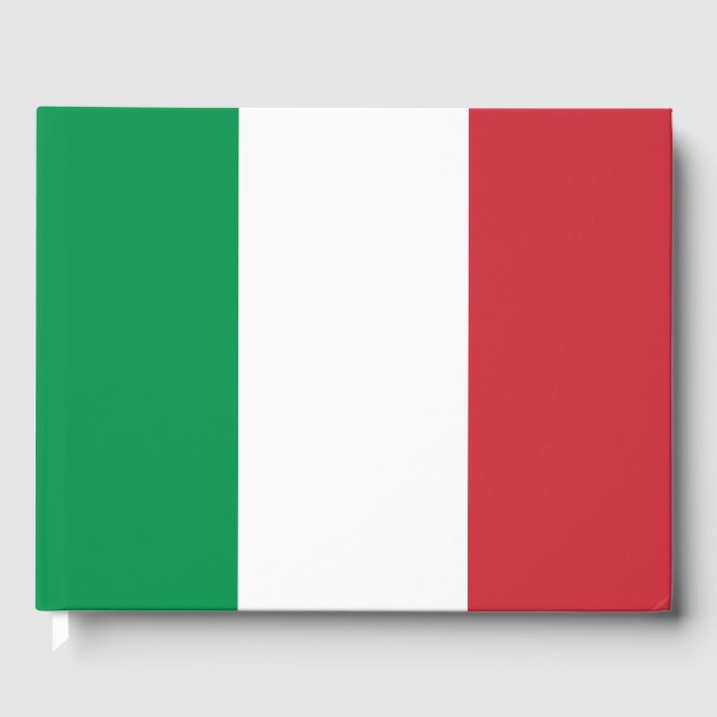 Libro De Visitas Bandera de Italia (Anverso)