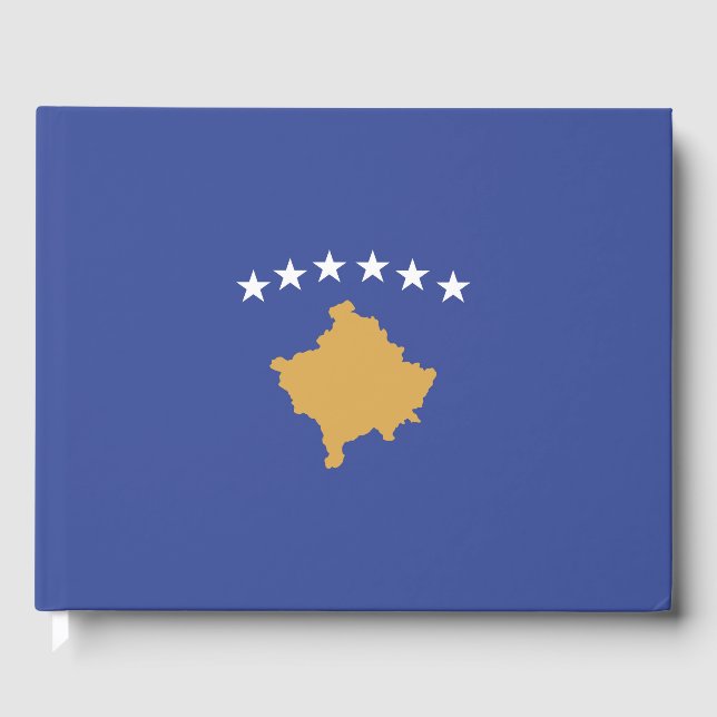 Libro De Visitas Bandera de Kosovo (Anverso)