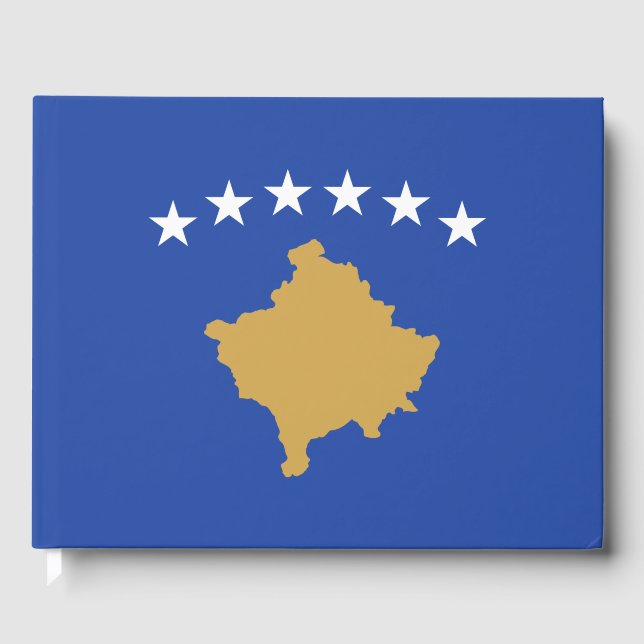 Libro De Visitas Bandera de Kosovo (Anverso)