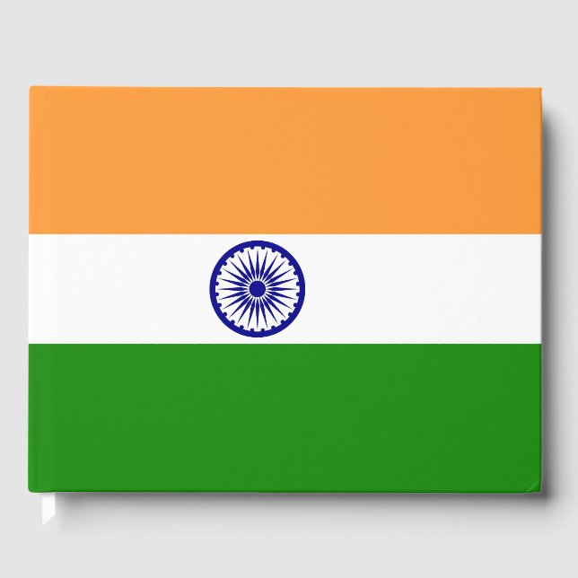 Libro De Visitas Bandera de la India (Anverso)