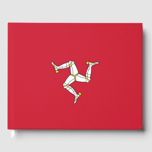 Libro De Visitas Bandera de la Isla de Man (Anverso)