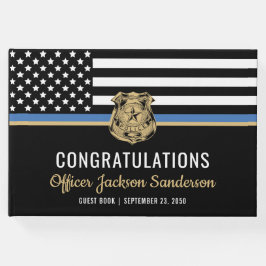 Libro De Visitas Bandera de la Línea Azul de la policía: Retiro