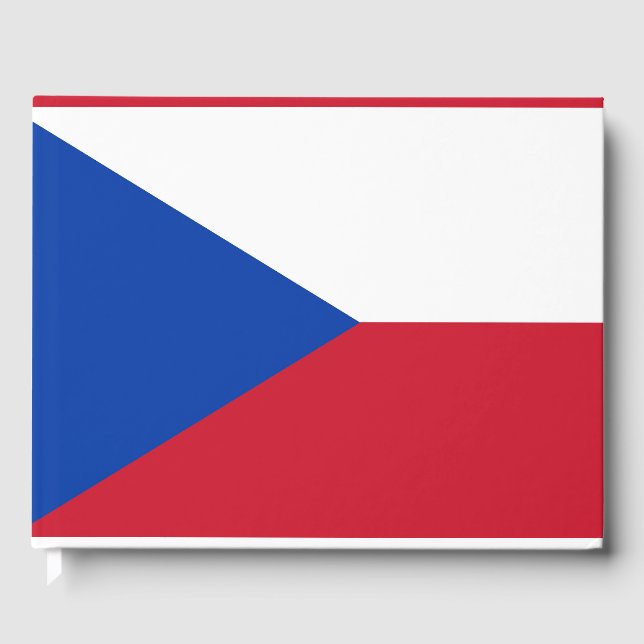Libro De Visitas Bandera de la República Checa (Anverso)