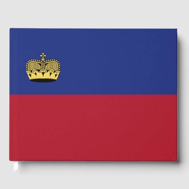 Libro De Visitas Bandera de Liechtenstein (Anverso)