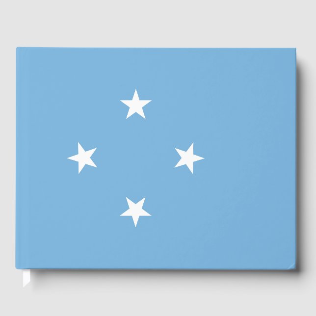 Libro De Visitas Bandera de los Estados Federados de Micronesia (Anverso)