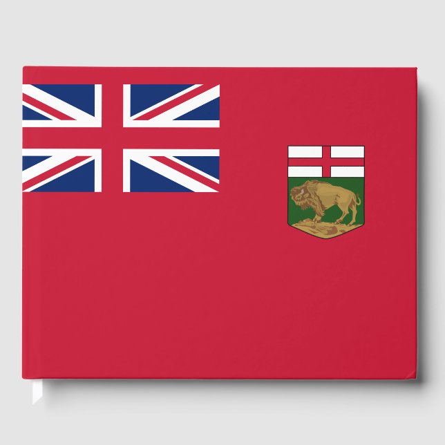 Libro De Visitas Bandera de Manitoba (Anverso)