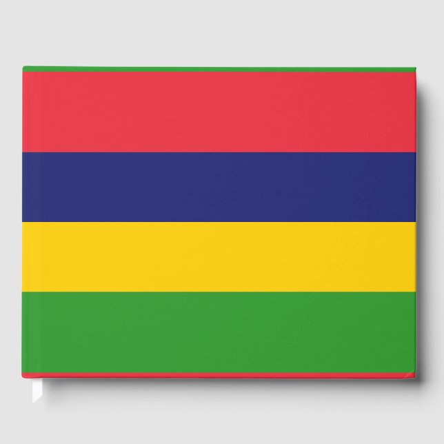 Libro De Visitas Bandera de Mauricio (Anverso)