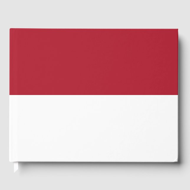 Libro De Visitas Bandera de Mónaco (Anverso)