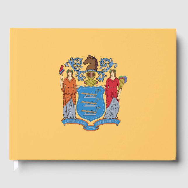 Libro De Visitas Bandera de Nueva Jersey (Anverso)