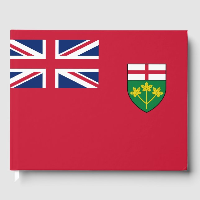 Libro De Visitas Bandera de Ontario (Anverso)