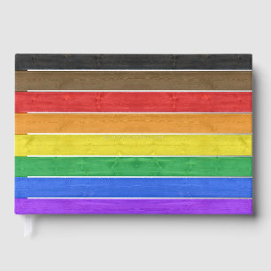 Libro De Visitas Bandera de orgullo gay inclusiva de SlipperyJoe's