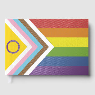Libro De Visitas Bandera de orgullo intersexual de SlipperyJoe's fo