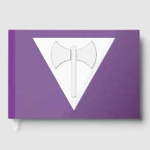 Libro De Visitas Bandera de orgullo lésbico SlipperyJoe feminista g