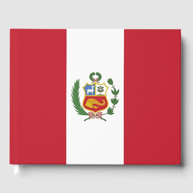 Libro De Visitas Bandera de Perú (Anverso)