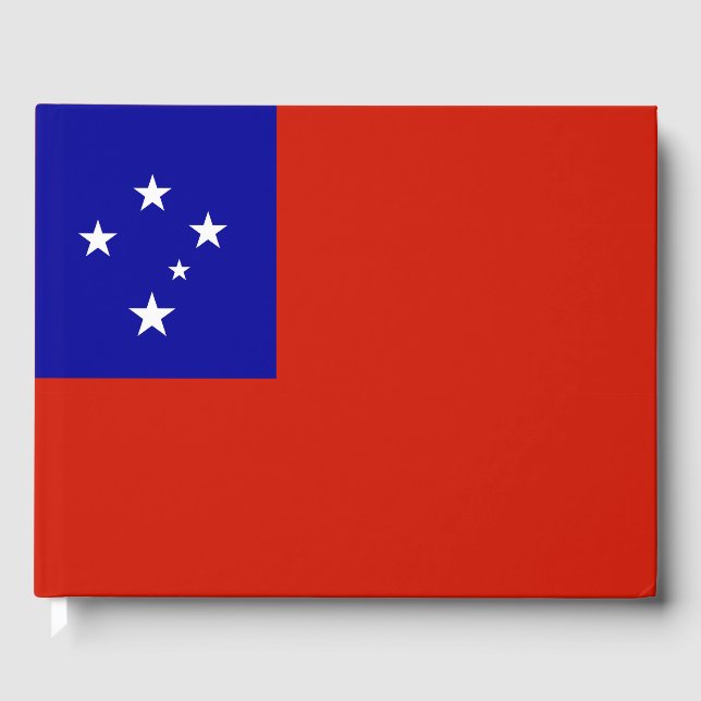 Libro De Visitas Bandera de Samoa (Anverso)