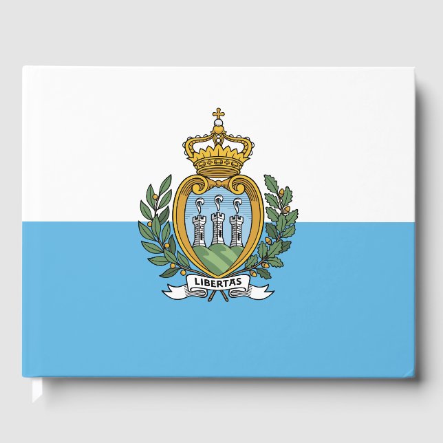 Libro De Visitas Bandera de San Marino (Anverso)