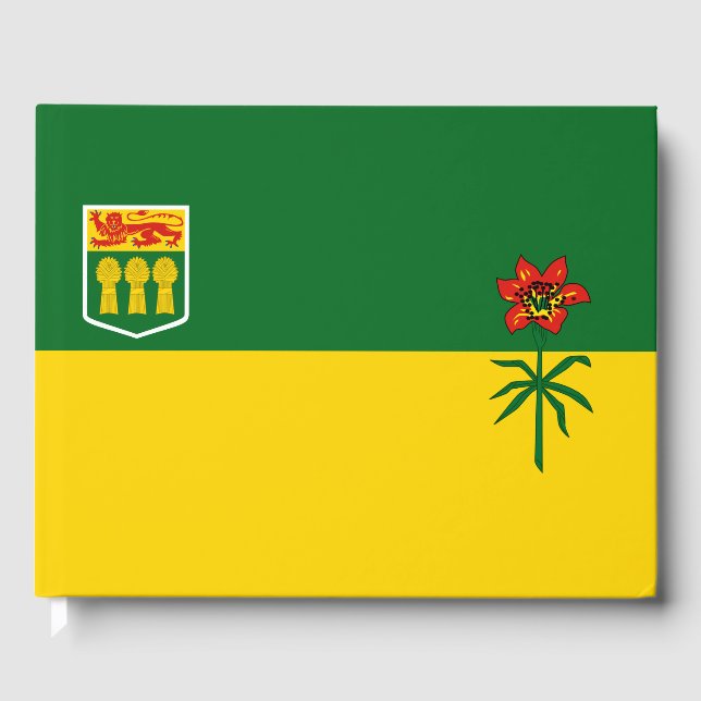 Libro De Visitas Bandera de Saskatchewan (Anverso)