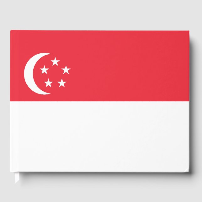 Libro De Visitas Bandera de Singapur (Anverso)