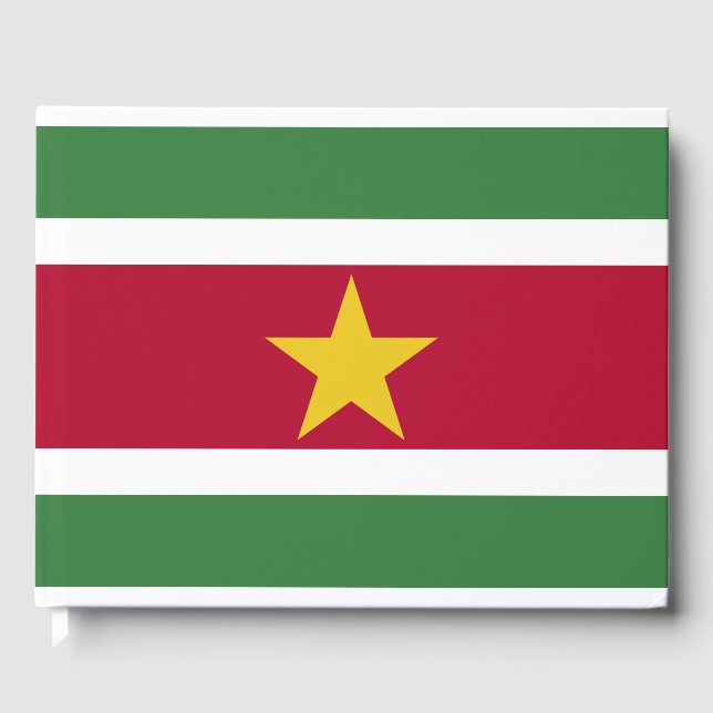 Libro De Visitas Bandera de Surinam (Anverso)