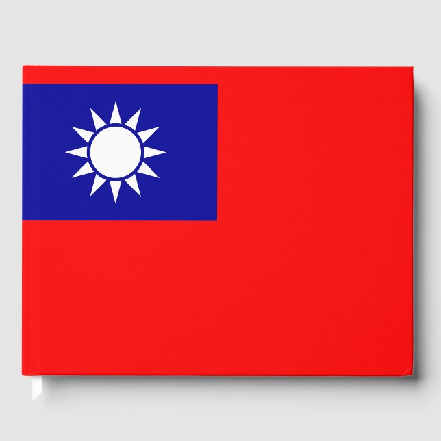 Libro De Visitas Bandera de Taiwán (Anverso)