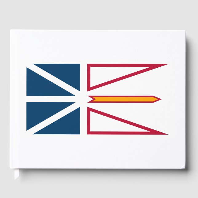 Libro De Visitas Bandera de Terranova y Labrador (Canadá) (Anverso)