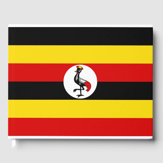Libro De Visitas Bandera de Uganda (Uganda) (Anverso)