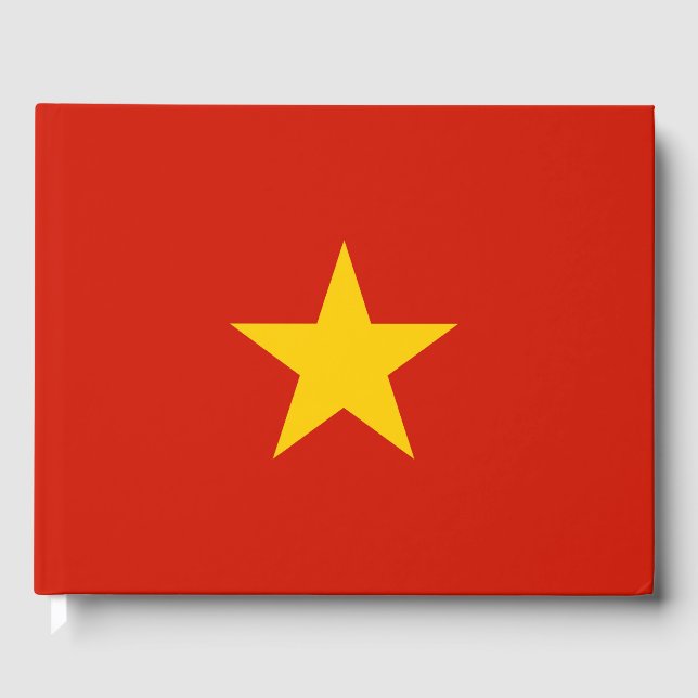 Libro De Visitas Bandera de Vietnam (Anverso)