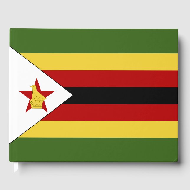 Libro De Visitas Bandera de Zimbabue (Anverso)