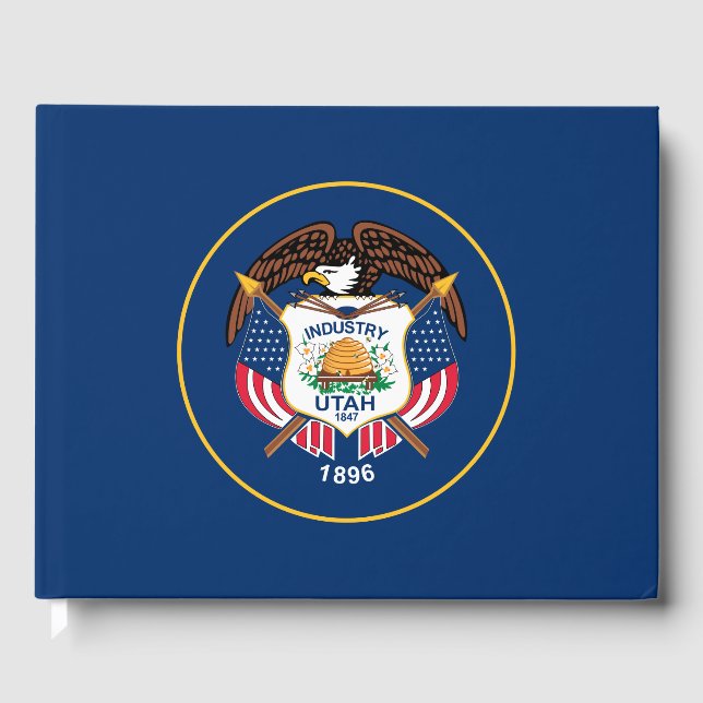 Libro De Visitas Bandera del Estado de Utah (Anverso)